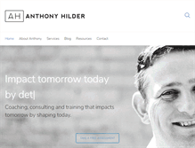 Tablet Screenshot of anthonyhilder.com